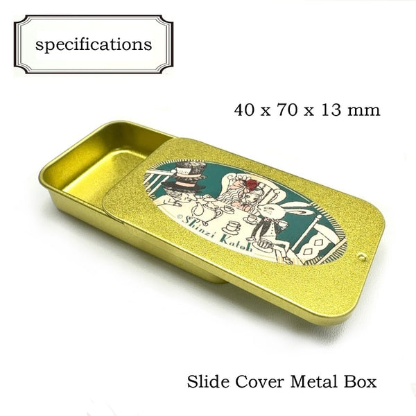 Alice in Wonderland Sticker in Small Metal Box