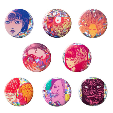 Junji Ito Blind Hologram Can Badge "Woman"