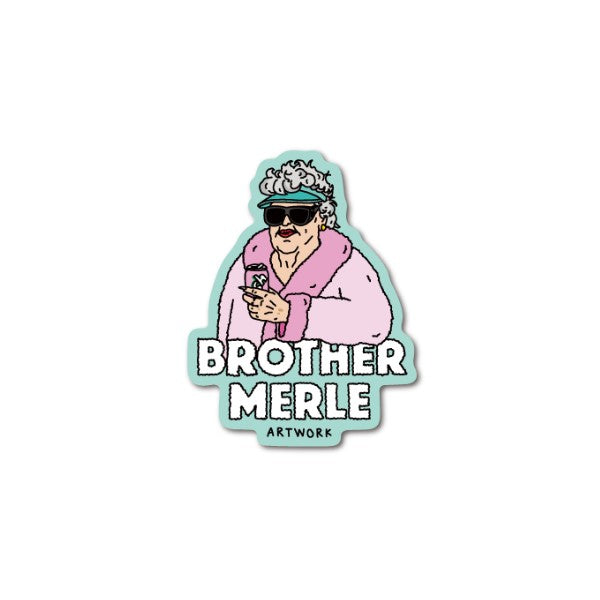 BROTHER MERLE Die-cut Vinyl Sticker