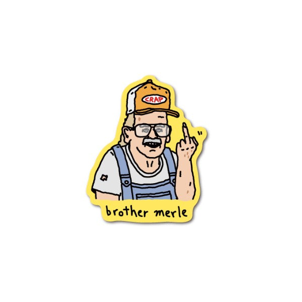 BROTHER MERLE Die-cut Vinyl Sticker