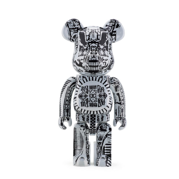 BE@RBRICK × H.R.GIGER 1000% "White Chrome"