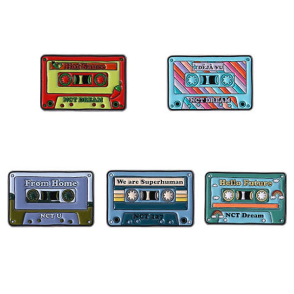Cassette Tape Pin Badge