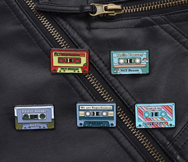 Cassette Tape Pin Badge