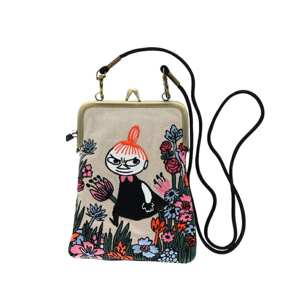 Moomin Tatami Embroidery Clasp Purse/Bag