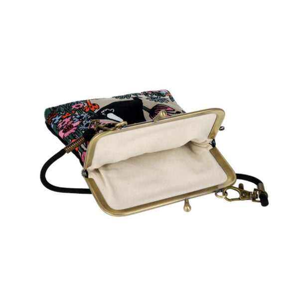 Moomin Tatami Embroidery Clasp Purse/Bag