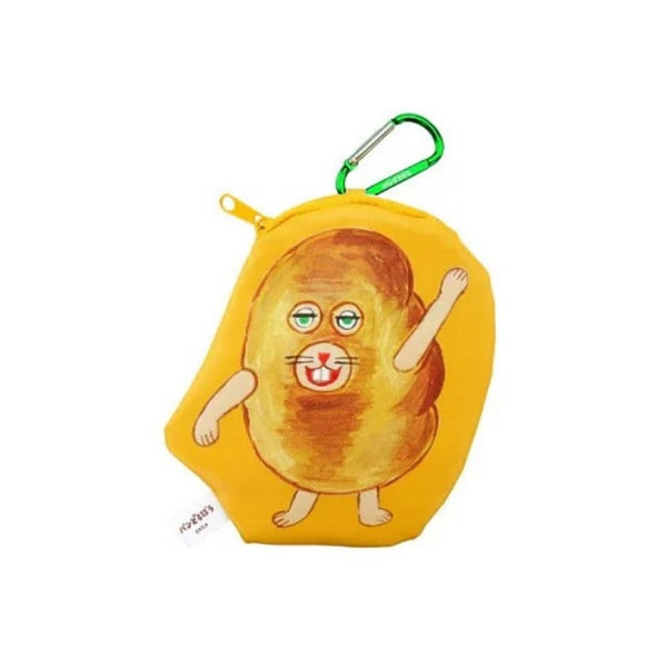 "PANDOROBOU: Bread Thief" Odekake Pouch with Carabiner "BLIND CAPSULE"