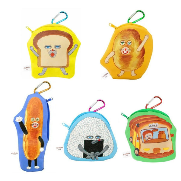 "PANDOROBOU: Bread Thief" Odekake Pouch with Carabiner "BLIND CAPSULE"
